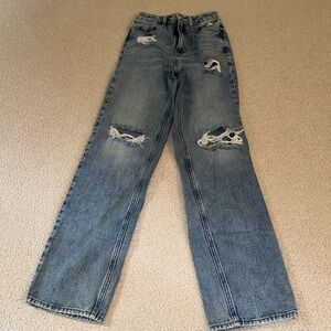 PAC Sun, 90s boyfriend ripped jeans, size 24 waist, great condition